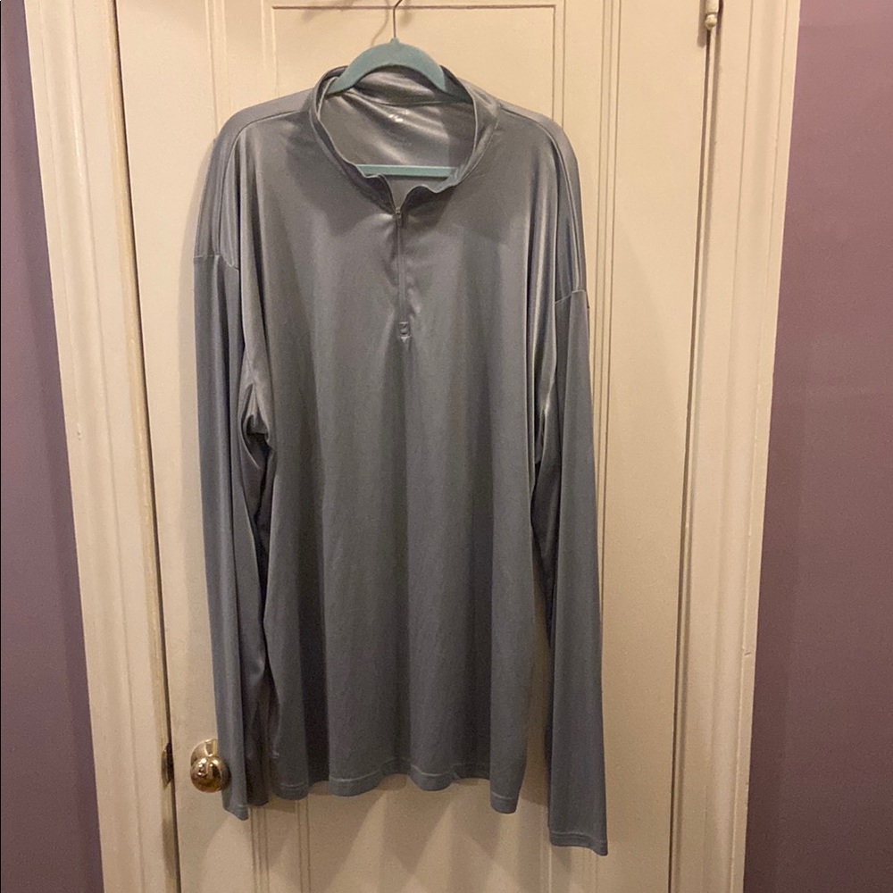 Reebok Gray Long Sleeve Tee with Mock Turtleneck